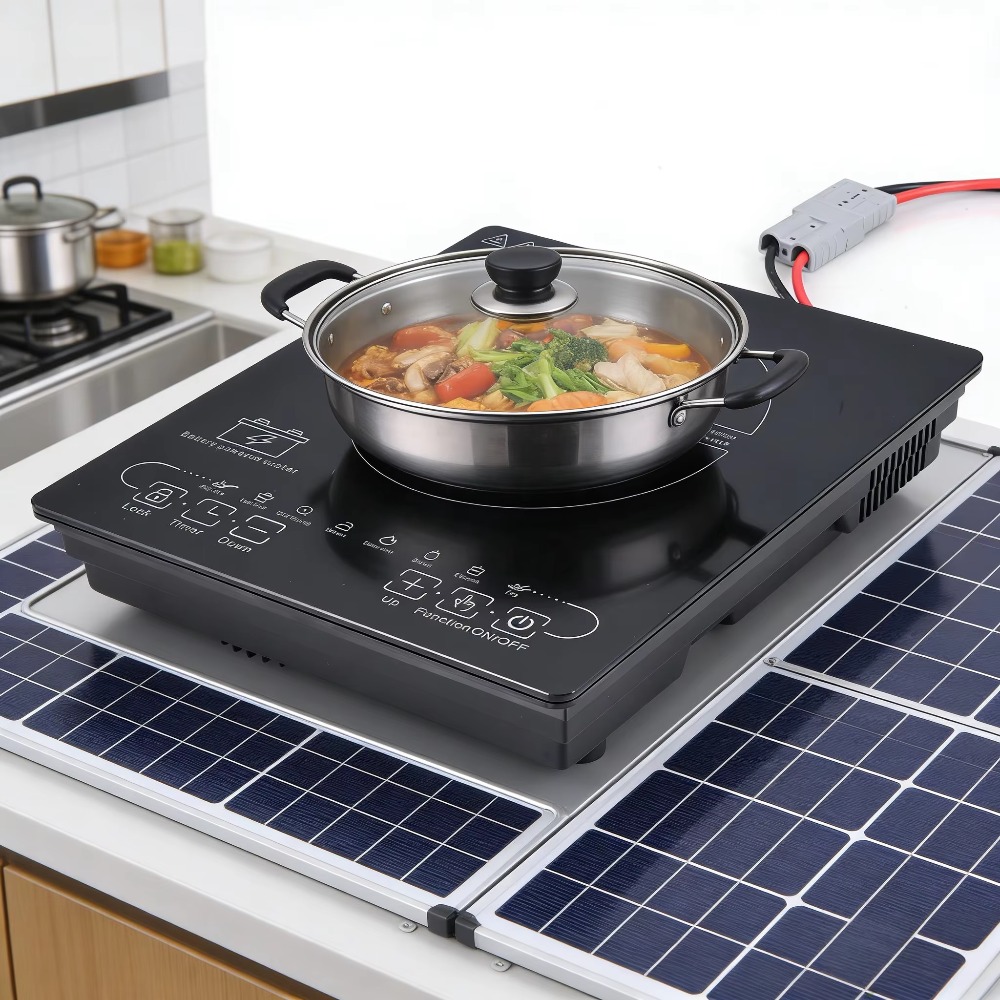Induction Cooktop Portable - 24V/48V Solar DC Induction Cooker -