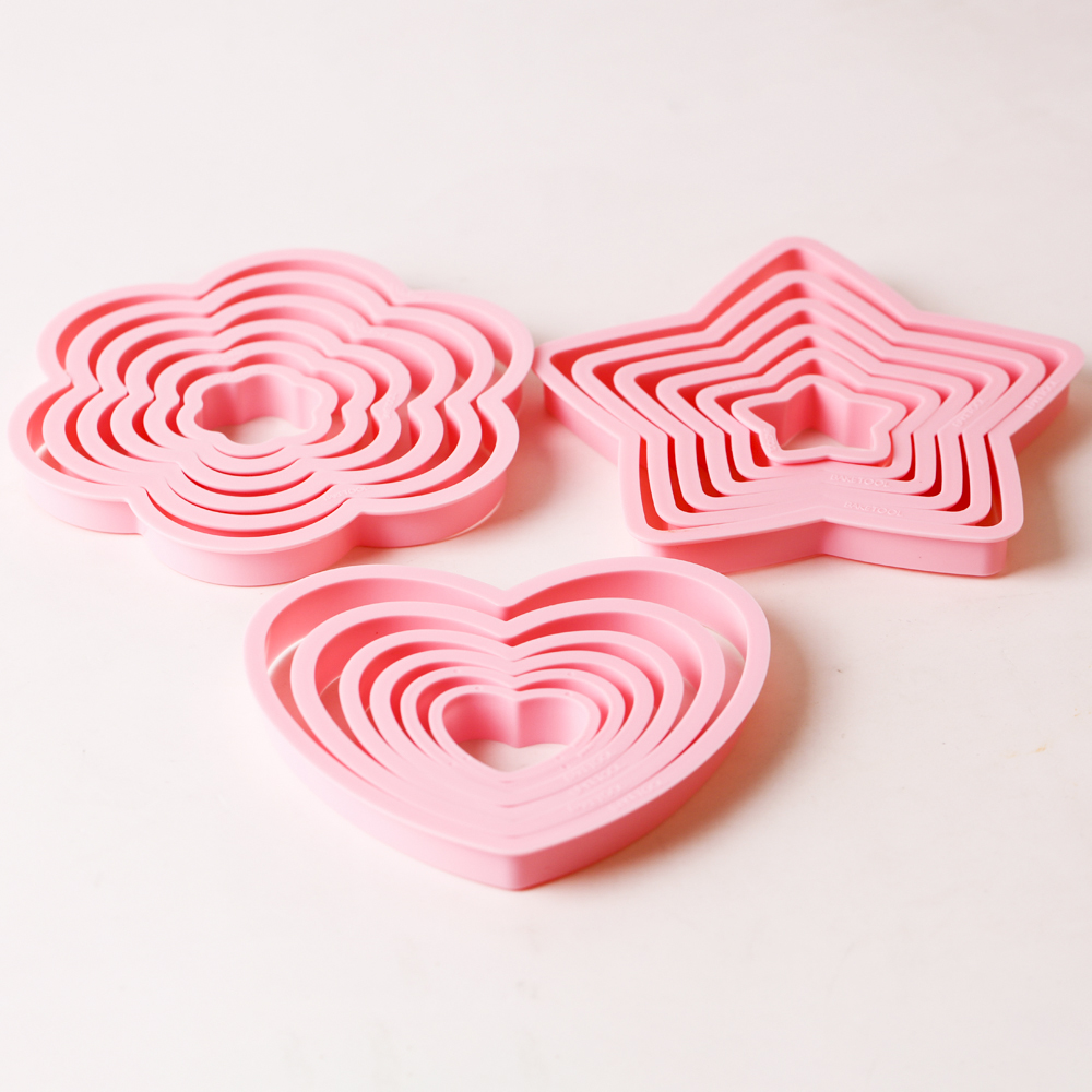 1set/3sets Pink Heart Star Flo - огляд і ціна Kitchen Appliances Baking