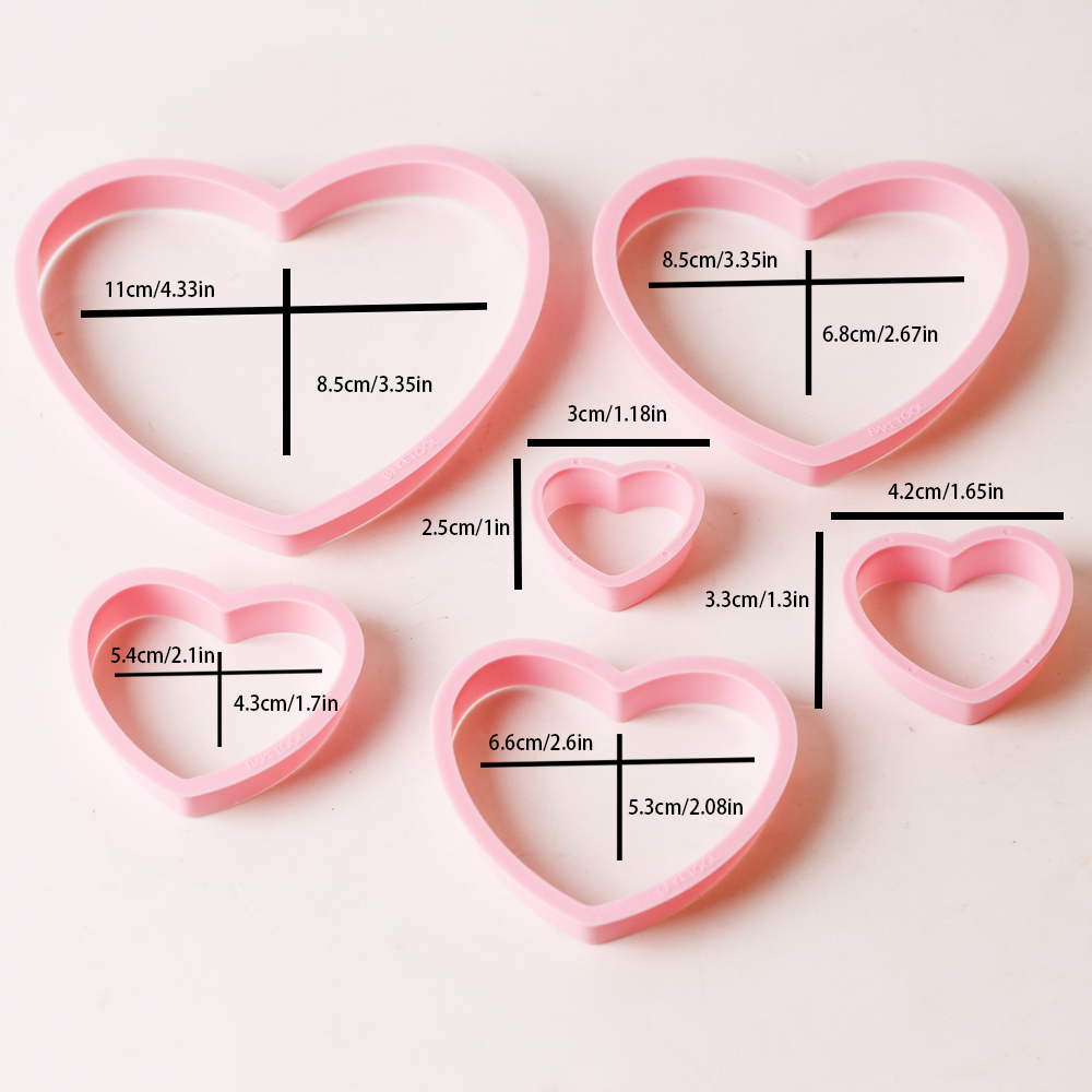 1set/3sets Pink Heart Star Flo - огляд і ціна Kitchen Appliances Baking