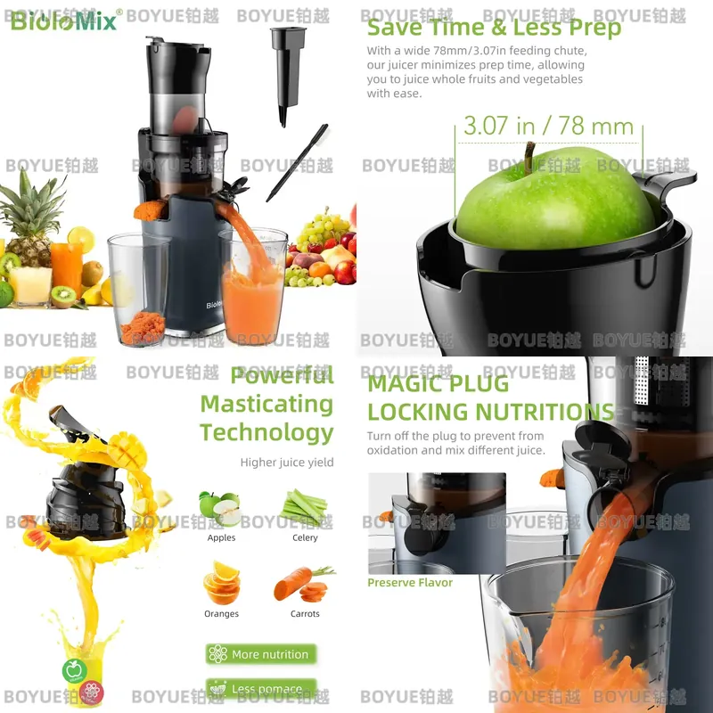 BioloMix Cold Press Juicer 78m - огляд і ціна Juicer Cold Press Slow