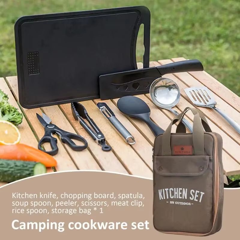 8pcs Camping Kitchen Cookware  - огляд і ціна Kitchen Appliances Set