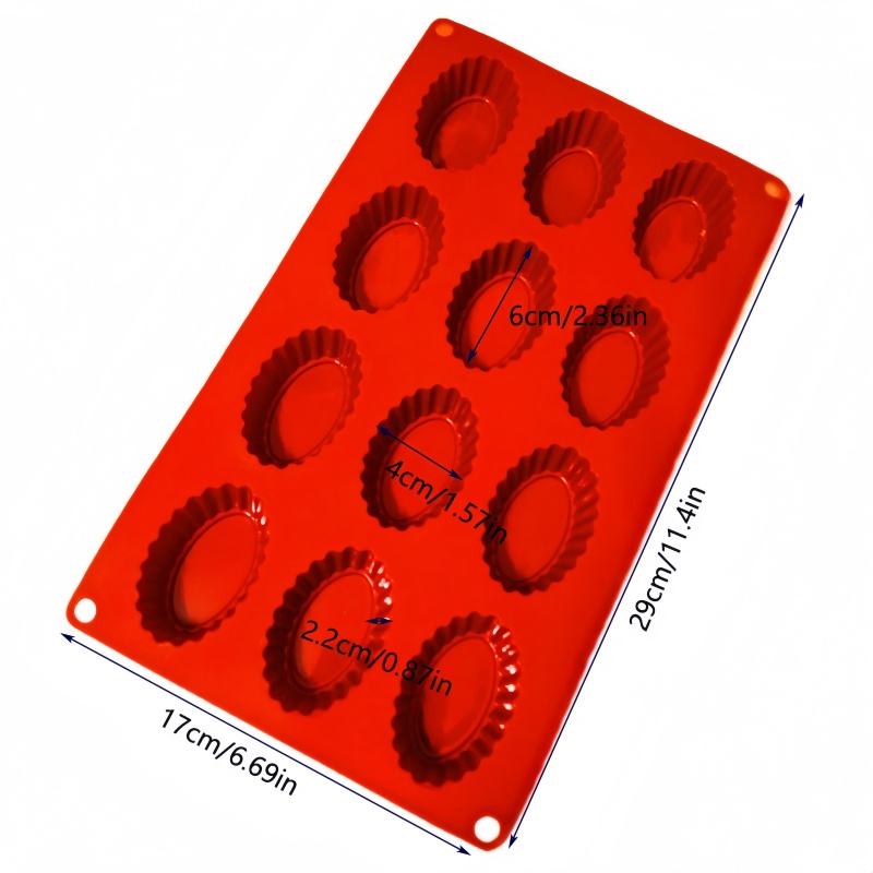 12 Hole Oval Egg Shape Silicon - огляд і ціна Kitchen Appliances Baking