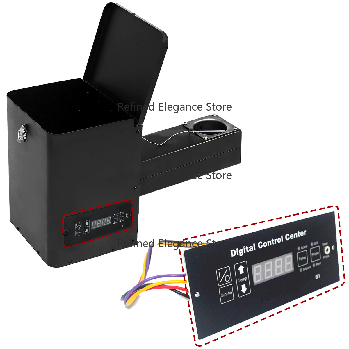 Pellet BBQ Smoker Hopper Assem - огляд і ціна Electric Smoker Bbq