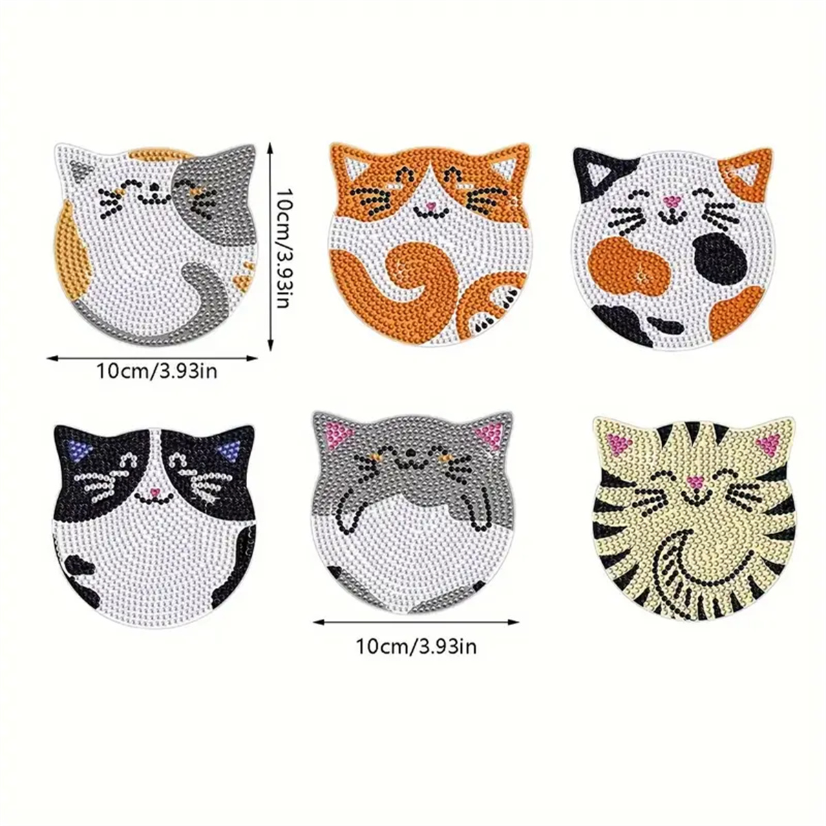 6 Pieces/set DIY Cat Rhineston - огляд і ціна Kitchen Appliances Set