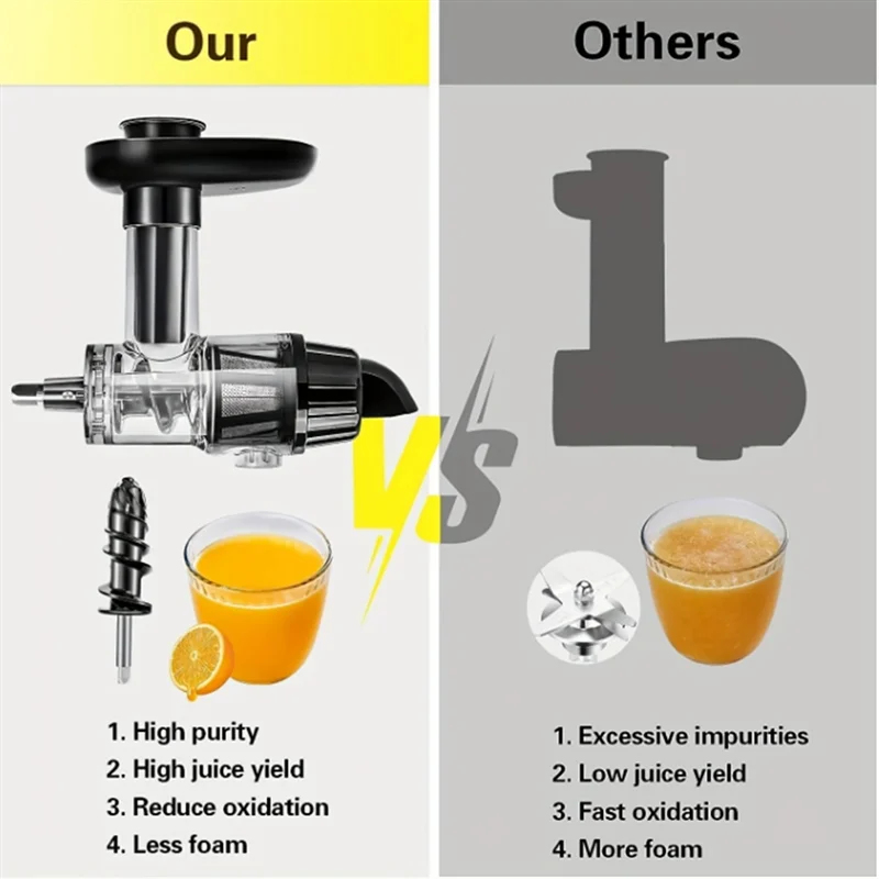High Juice Yield Professional  - огляд і ціна Juicer Cold Press Slow