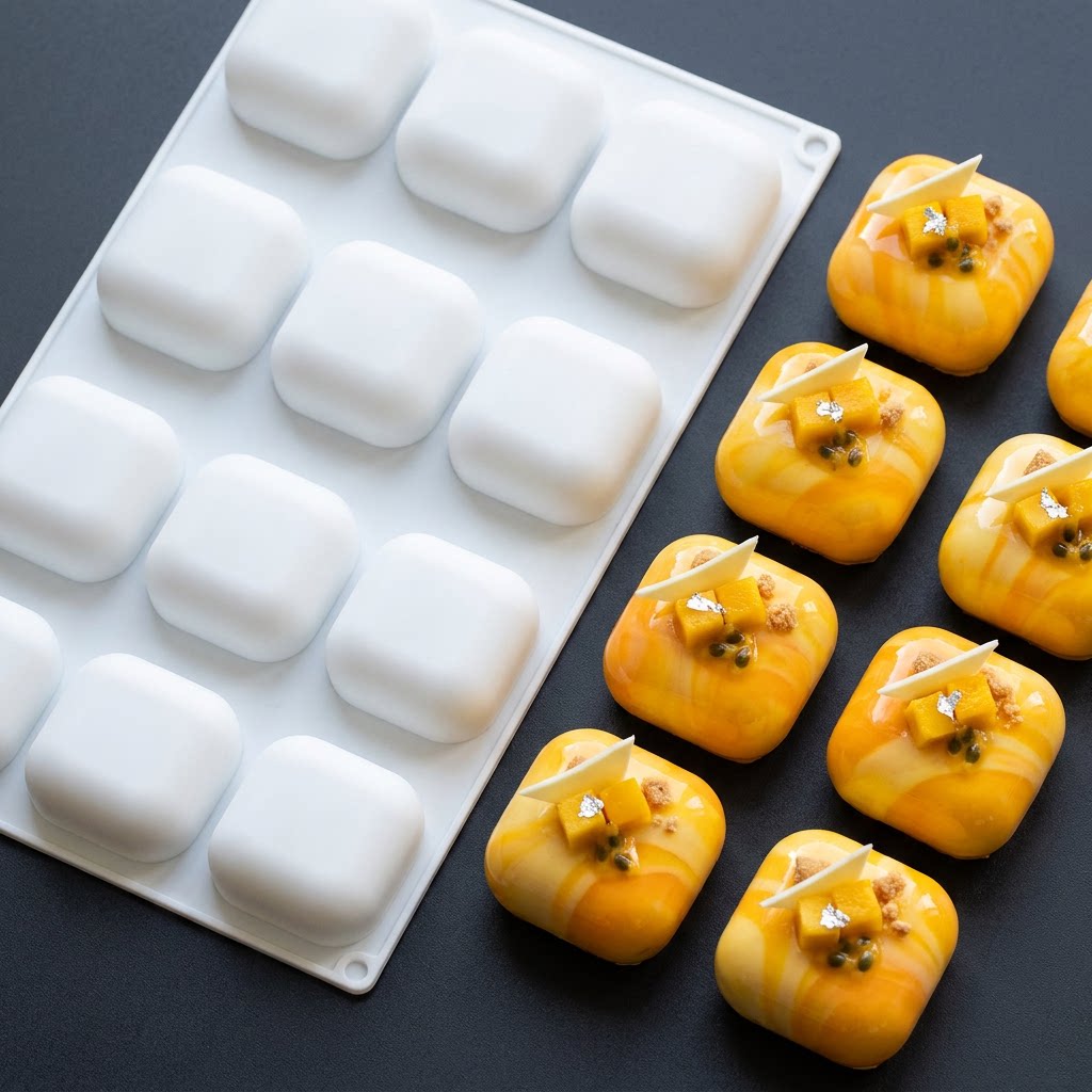 12-Cavity Square Pillow Silico - огляд і ціна Kitchen Appliances Baking