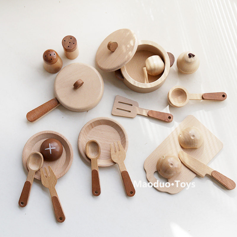 Maoduo Toys Beech Wooden Kids  - огляд і ціна Kitchen Appliances Set