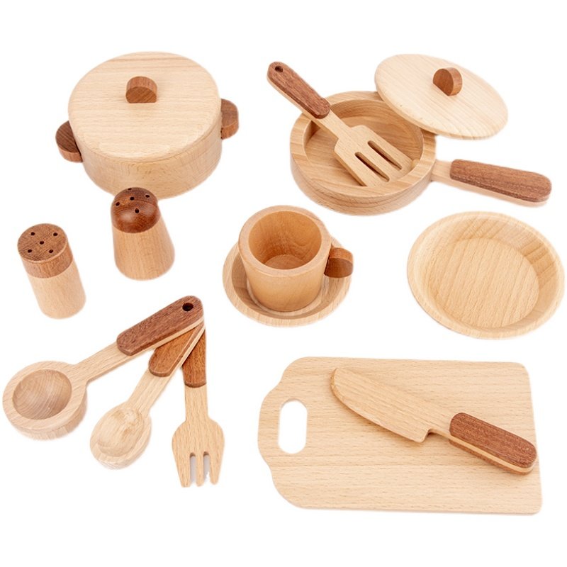 Maoduo Toys Beech Wooden Kids  - огляд і ціна Kitchen Appliances Set