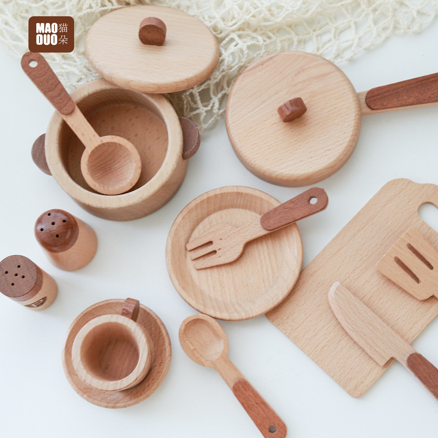Maoduo Toys Beech Wooden Kids  - огляд і ціна Kitchen Appliances Set