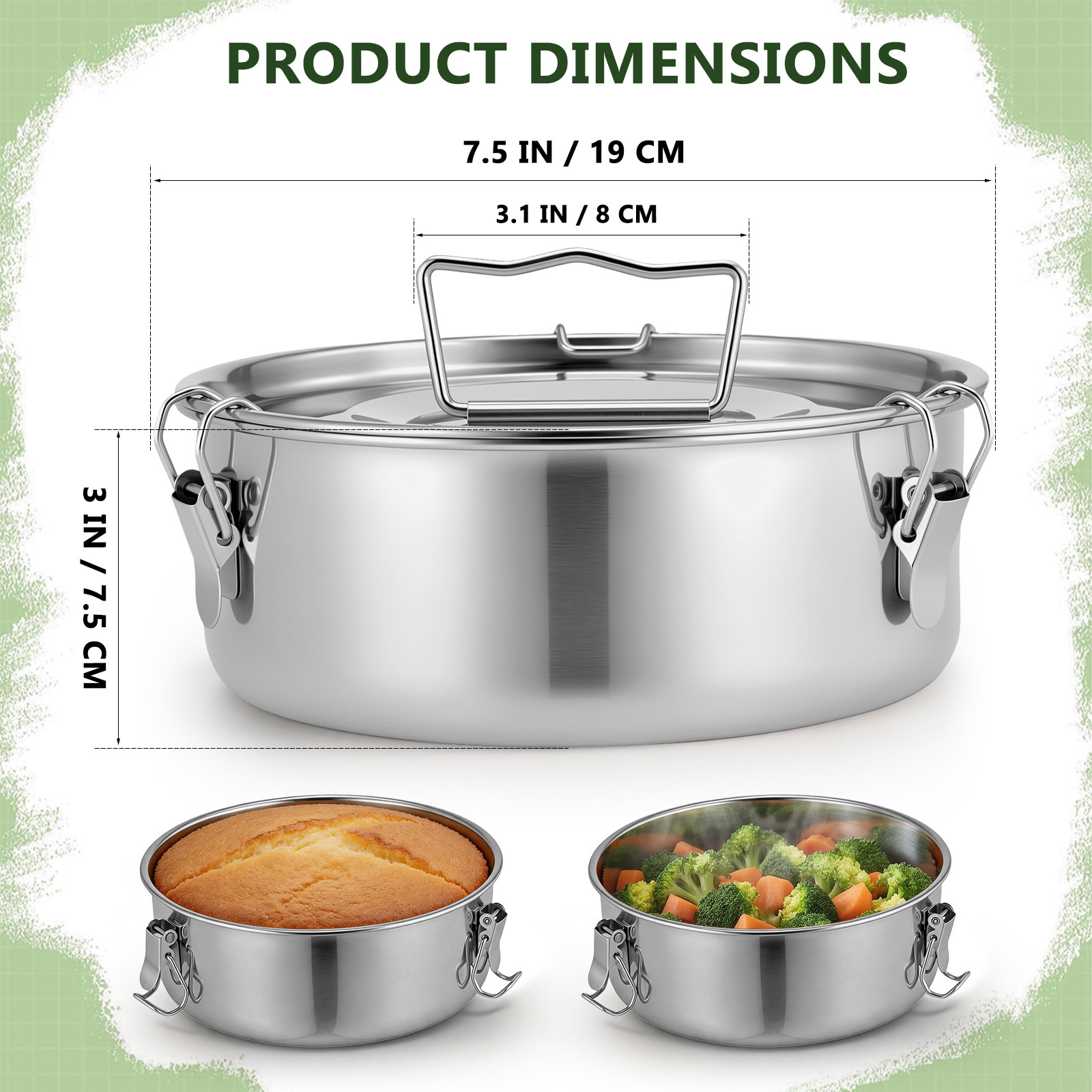 Flan Mold Lid Stainless Steel  - огляд і ціна Kitchen Appliances Baking