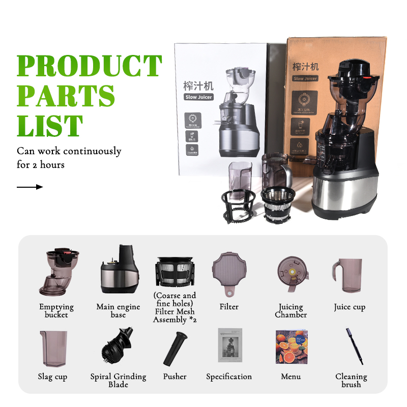 Electric Juicer Extractor BPA- - огляд і ціна Juicer Cold Press Slow