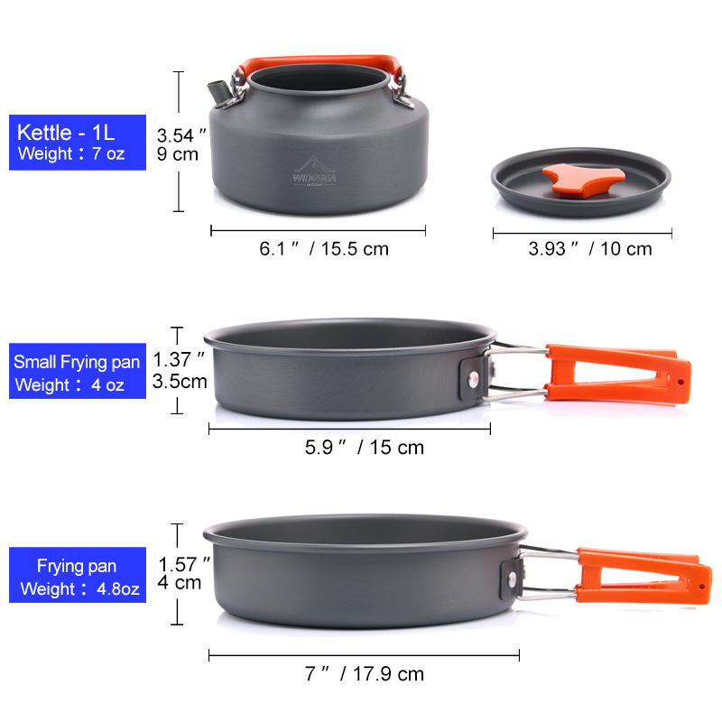 Widesea Camping Outdoor Cookwa - огляд і ціна Kitchen Appliances Set
