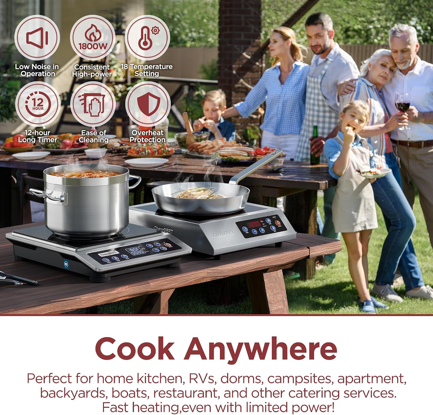 Portable Induction Cooktop Enh - огляд і ціна Induction Cooktop Portable