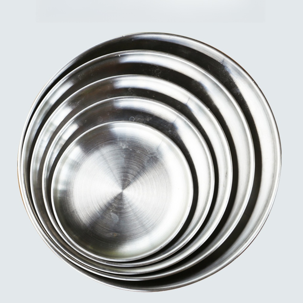 1 PCS  Stainless Steel  Plates - огляд і ціна Kitchen Appliances Set