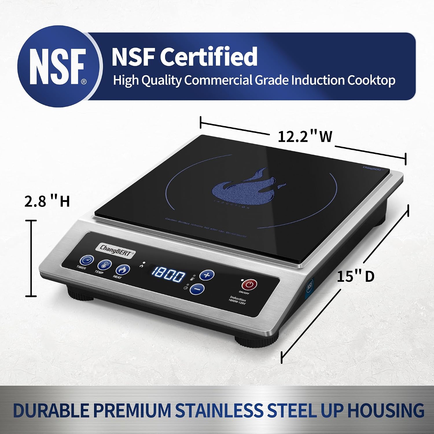 Induction Cooktop, Commercial  - огляд і ціна Induction Cooktop Portable